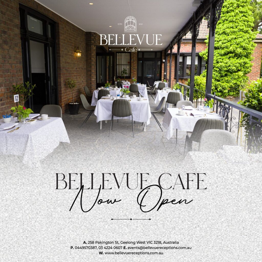 Bellevue cafe now open in Geelong Bellevue Reception
