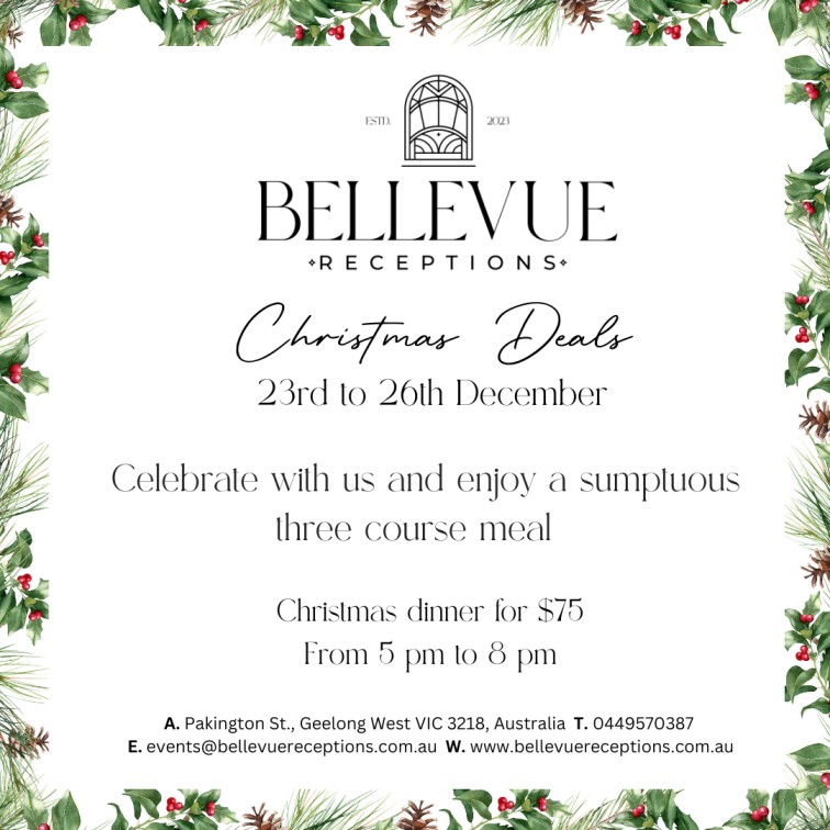Christmas Deals at Bellevue Receptions